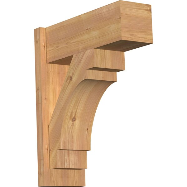 Ekena Millwork Merced Block Smooth Outlooker, Western Red Cedar, 7 1/2"W x 20"D x 24"H OUT08X20X24MRC05SWR - main